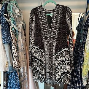 Free People cute long sleeve flowy dress.